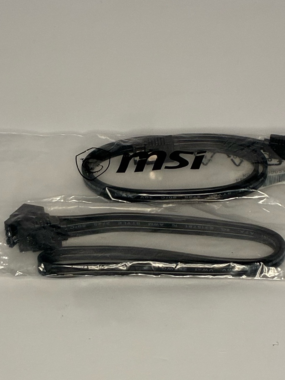 MSI Black SATA Data Cable Pair